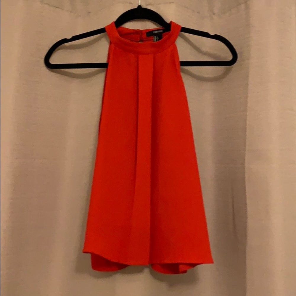 Turtle Neck Sleeveless Blouse